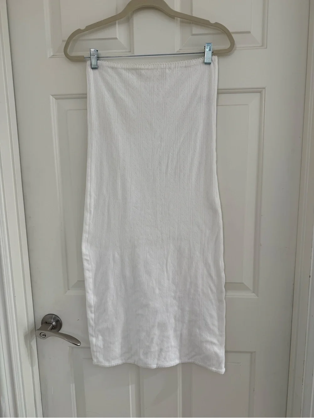 MY MUM MADE IT WHITE POINTELLE COTTON MAXI SKIRT M/L - Picture 2 of 13